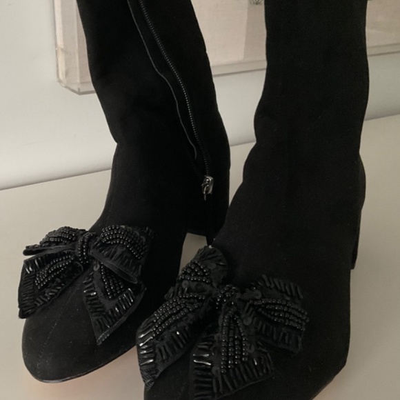 Lovely fabric evening boots from Zara size 9 - Picture 6 of 8